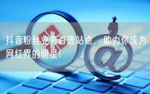 抖音粉丝业务首选站点，助力你成为网红界的明星！